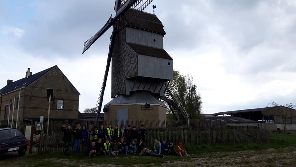 Langemarkse scholen op ontdekking in de Beeuwsaertmolen tijdens de Erfgoeddag-week!